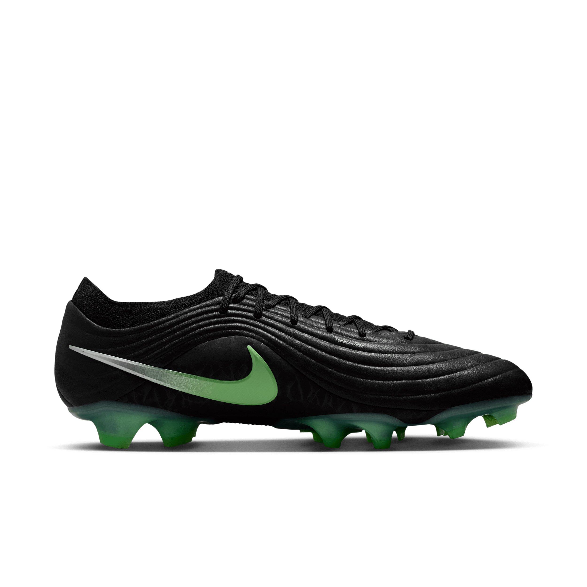 Nike Tiempo Maestro Elite FG "Black/Black/Illusion Green" Men's Soccer Cleat - BLACK/BLACK/GREEN